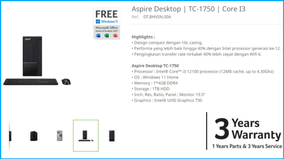 gambar Acer Aspire TC-1750 (DT.BHVSN.00A) dari inti-solusi.com