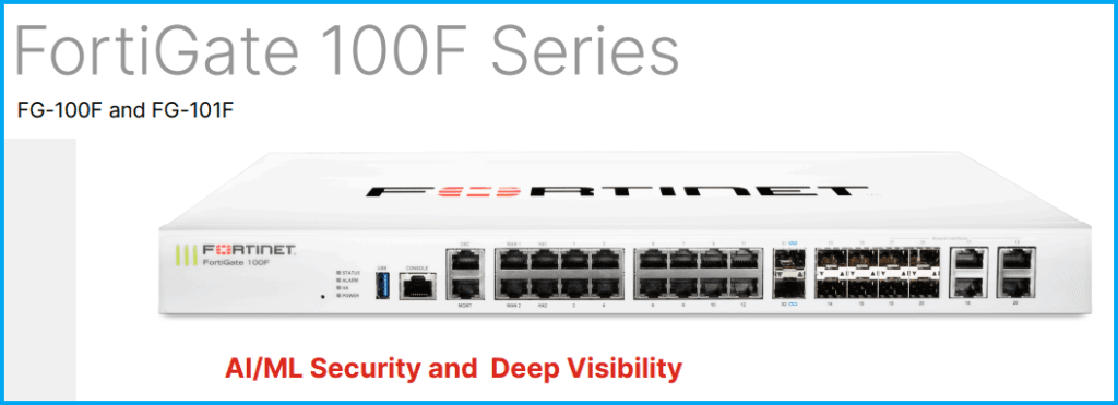 gambar fortinet FortiGate 100F Series FG-100F dari inti-solusi.com