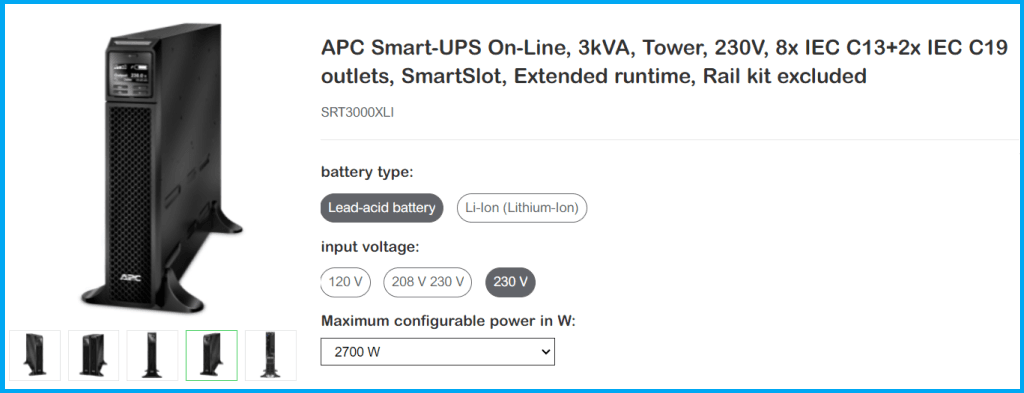 gambar ups apc srt3000xli dari inti-solusi.com