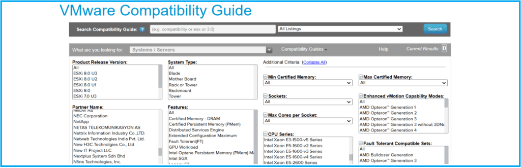 gambar Compatibility Matrix VMware